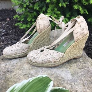 Tommy Hilfiger lace-up wedges.