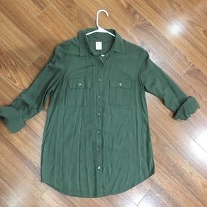 Army Green Button up shirt