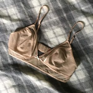 ⚜️ nude sheer trim bralette ⚜️