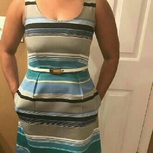 LOFT Striped Dress Size 4