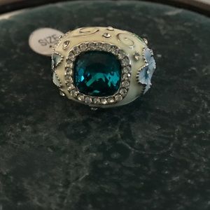 Gaudy and Gorgeous Enamel Ring /  Sz 7