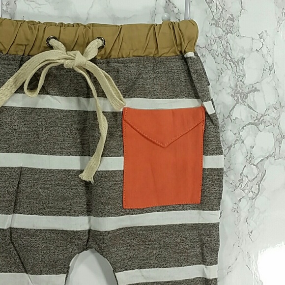 Heather Brown Jogger pants. Kids - Picture 2 of 4