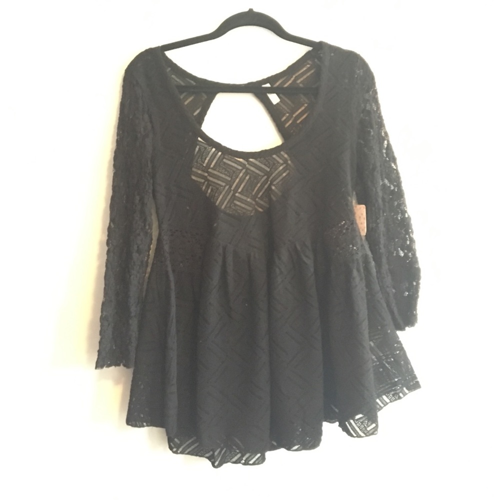 Free People "Gracie Lace" top