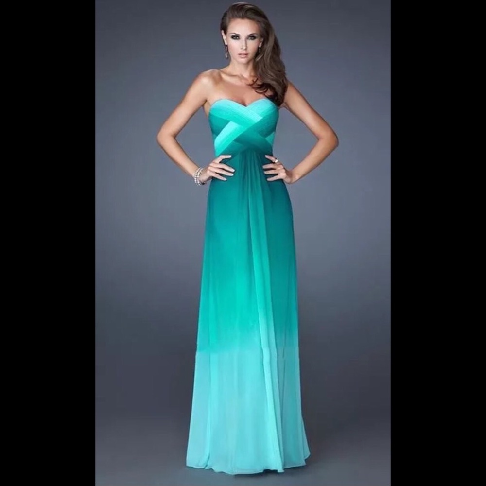 Chiffon Ombré Prom Dress