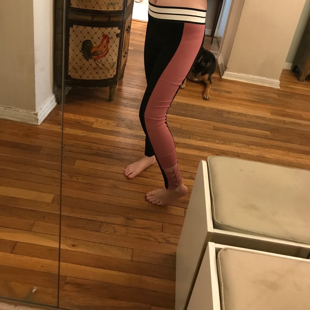 Pink workout leggings