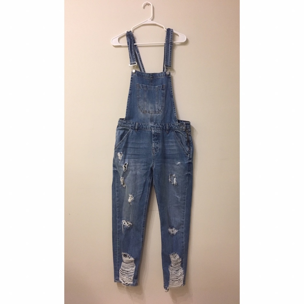Zara denim overall/ jumpsuit ✨