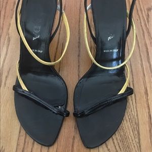 Prada strappy sandals.