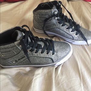 Silver sparkley shoes