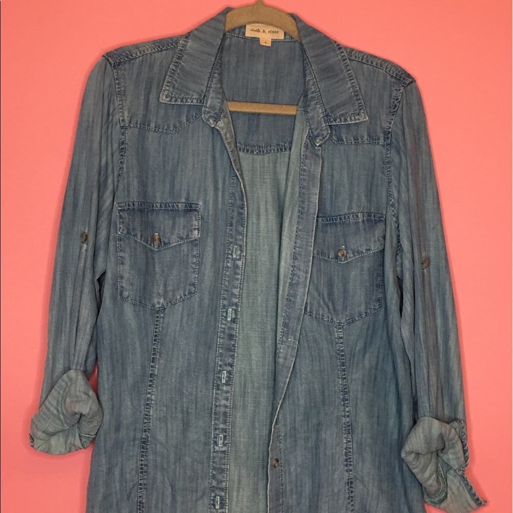 Anthropologie Cloth and Stone Denim shirt