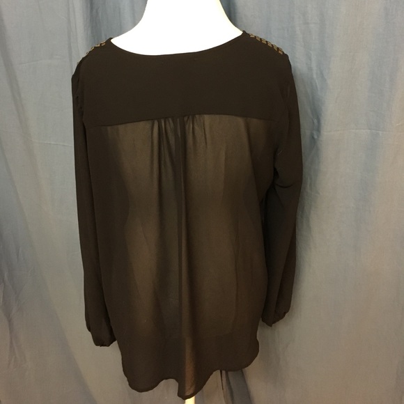 Never worn! Sheer black shirt - Picture 2 of 4