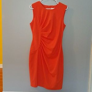 Calvin Klein Orange Sheath Dress