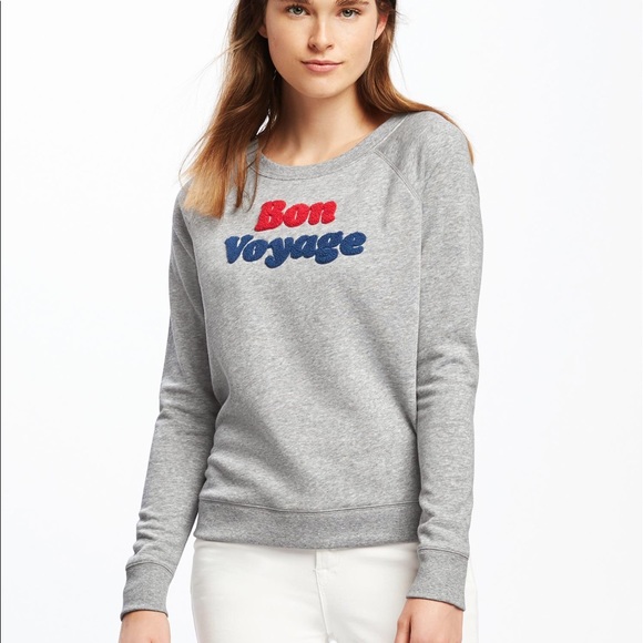 relaxed french terry sweatshirt old navy