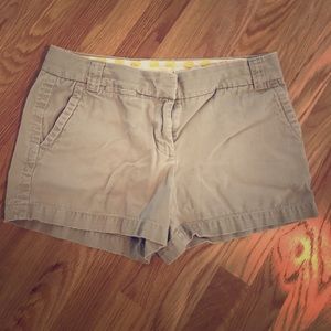 J. Crew khaki shorts. City fit. Tan color.