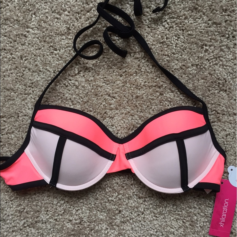 Pink bikini top
