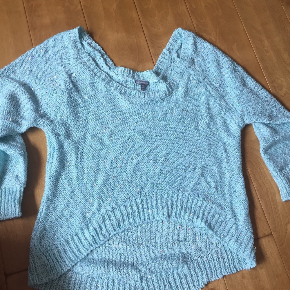 Blue sparkle sweater