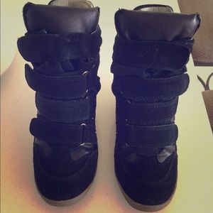 Steve Madden high top wedge sneakers