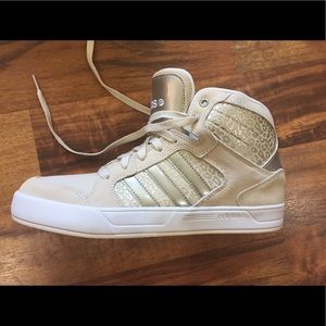 Adidas sneakers, tan color