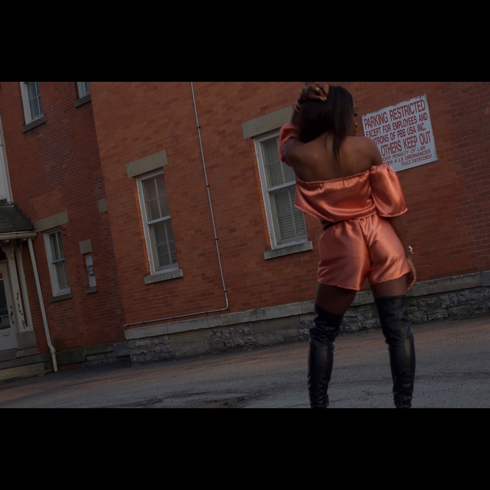 Silk shorts and Top set.