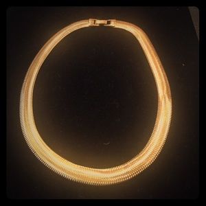 Yellow Gold plated Costume Necklace