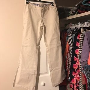 Cream Arizona jeans with wide legs EUC