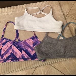 Girls' size 12 ivivva bras