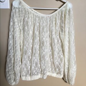 Lace long sleeve shirt