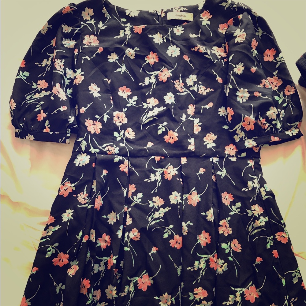 Titty & Co. maxi flower print dress