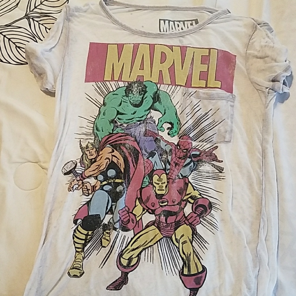 Sheer marvel t shirt