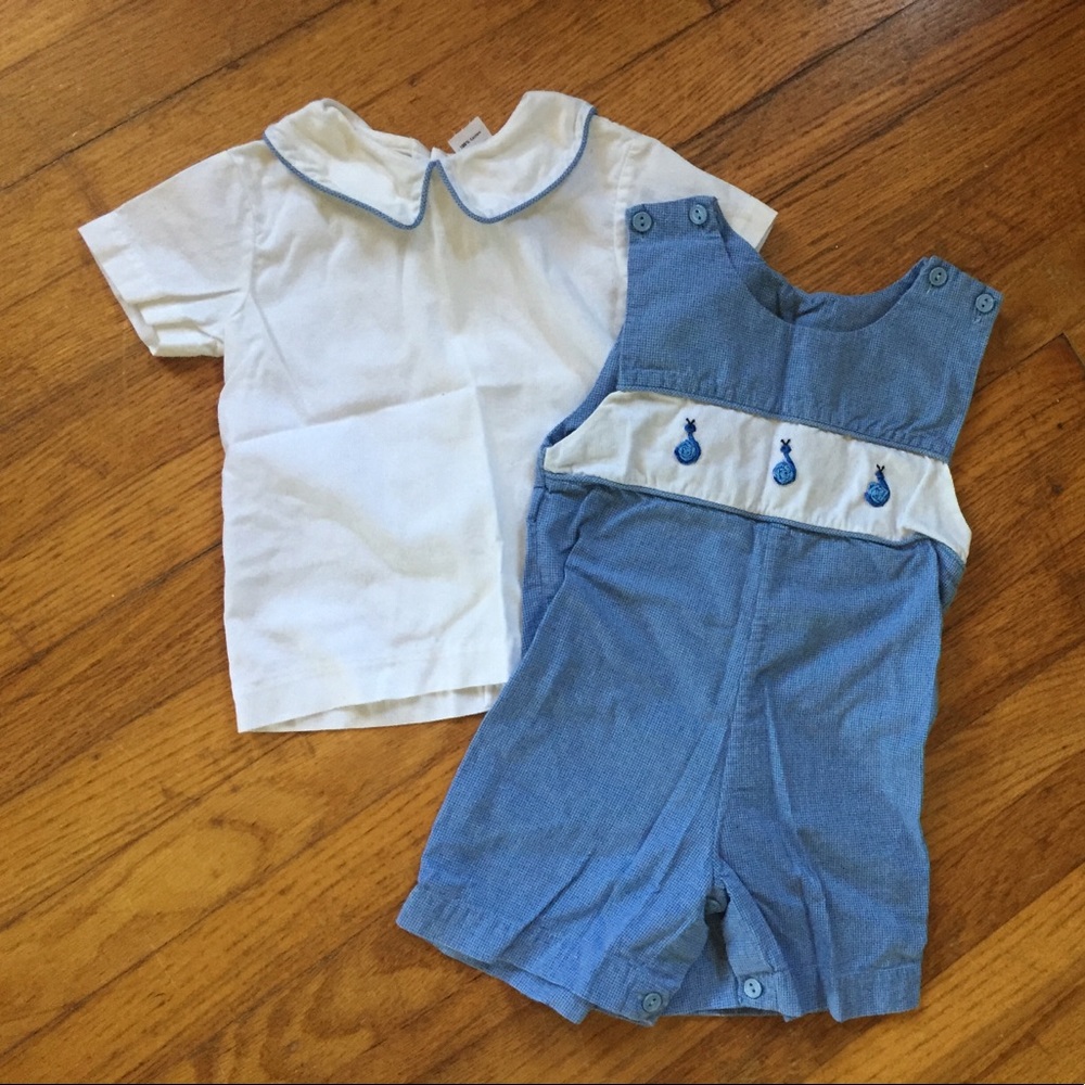 Short alls, boys sized 12 months