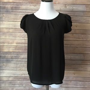 Black tulip sleeve blouse XS