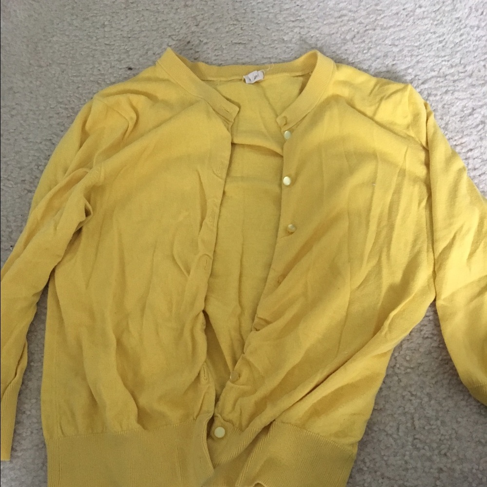 Three jCrew cardigans