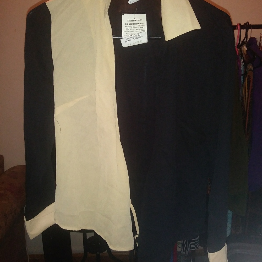 Cute Block Color Top