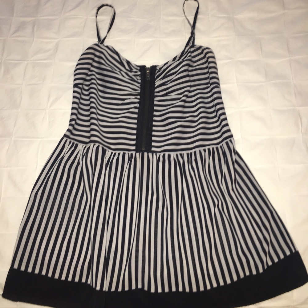 Black & White Striped Top