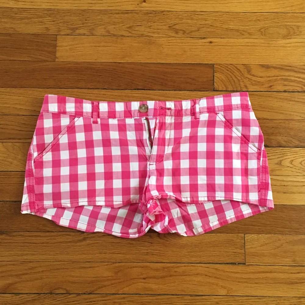 Pink gingham shorts - Picture 1 of 6