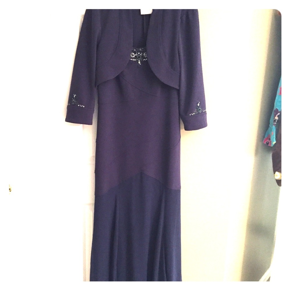 David’s bridal. Navy blue. bridesmaid. 2 piece