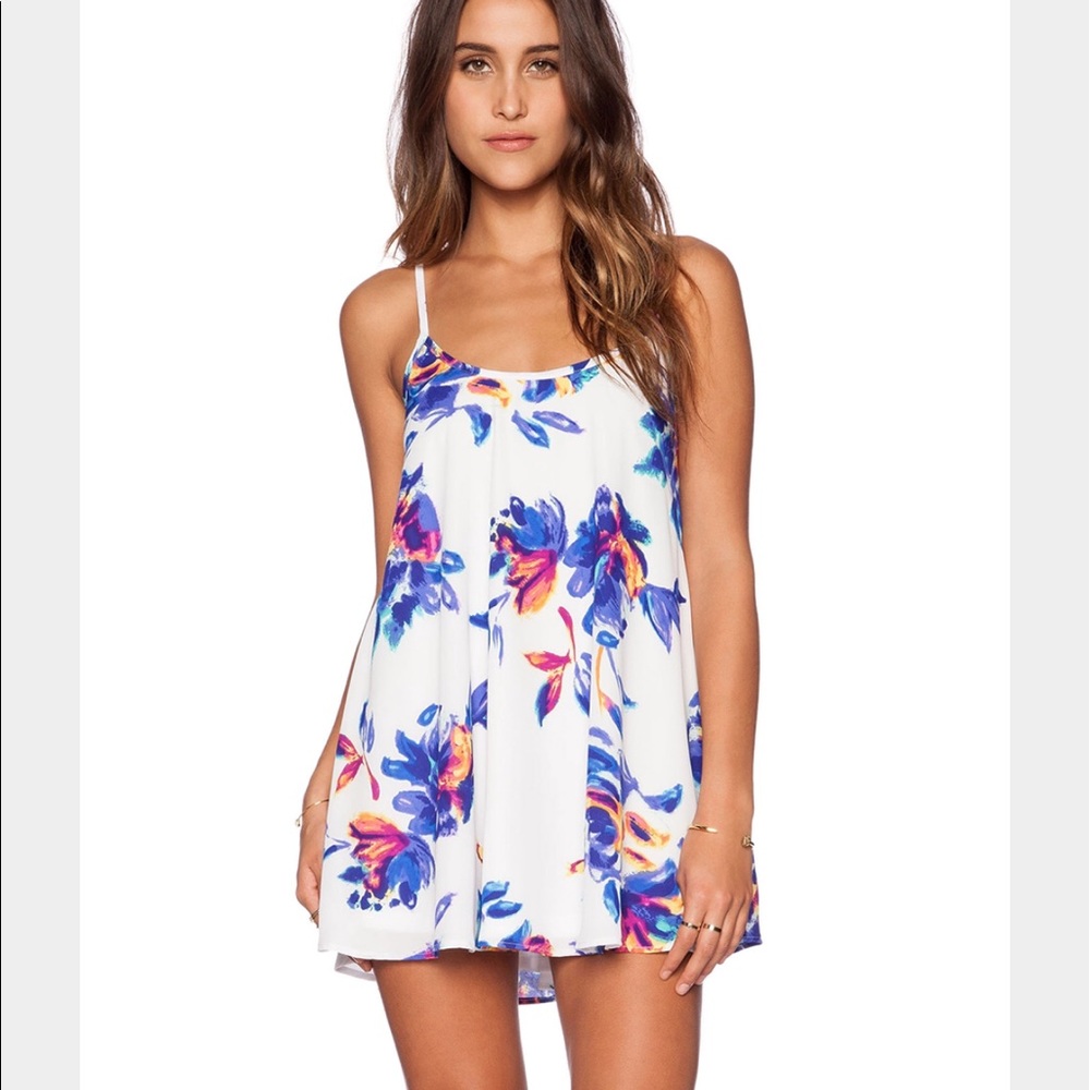 Show Me Your MuMu Bella Dress in Petal Paint - L