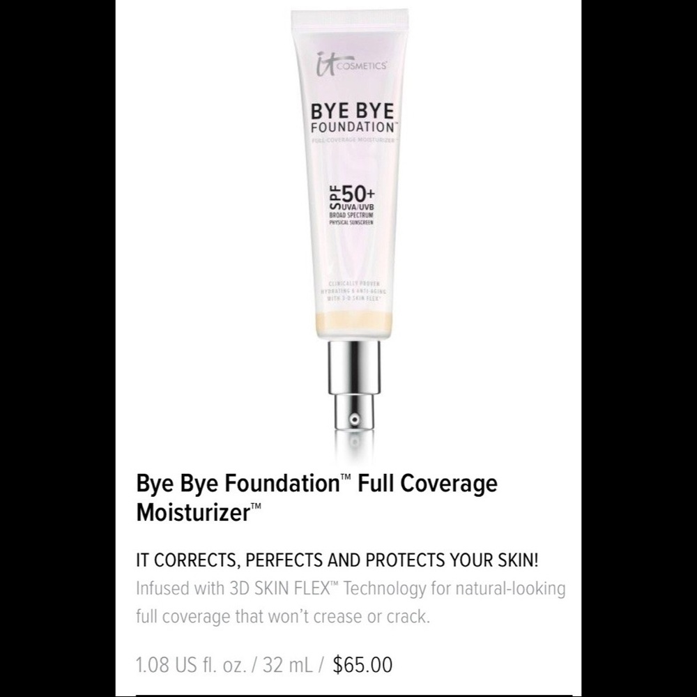 BNIB It Cosmetics Bye Bye Foundation Shade Light