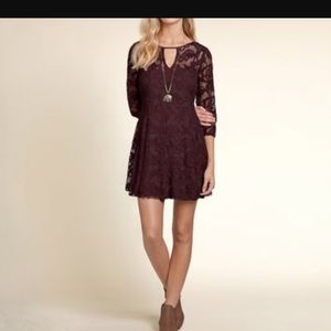 Maroon Hollister dress xs