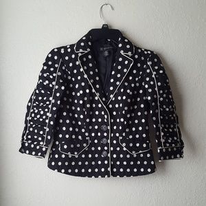Polka dot blazer