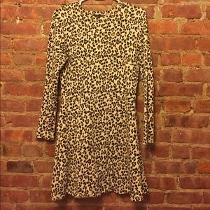 Zara cheetah animal print dress