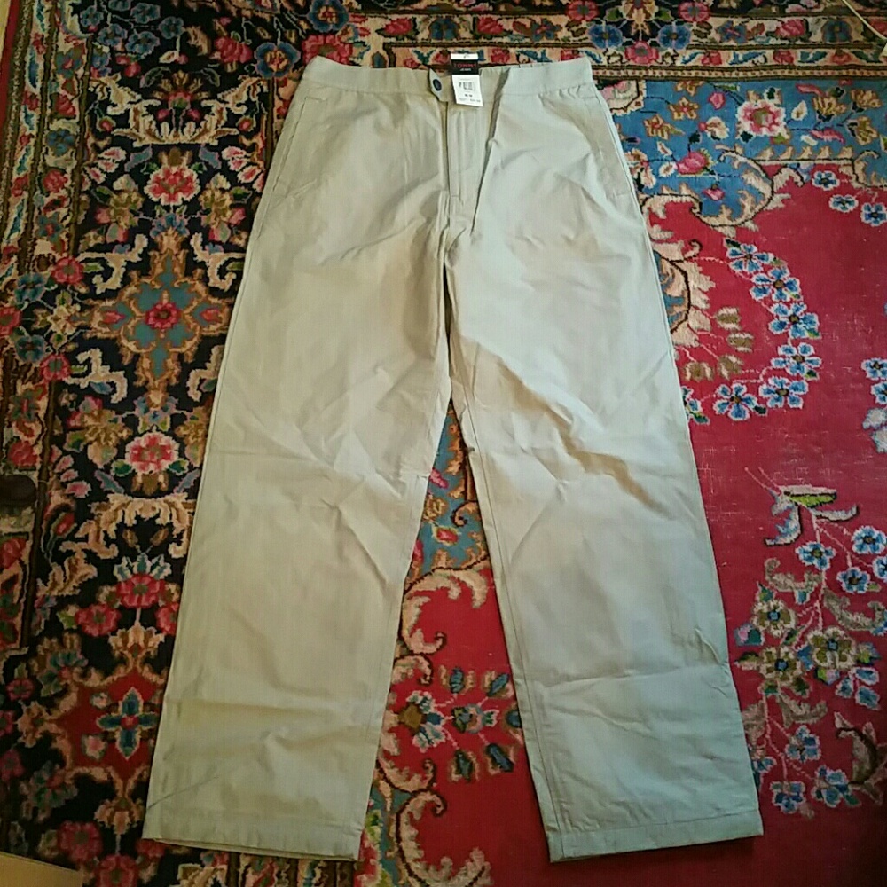 Tommy Jeans Cotton/Nylon Pants New M Tan