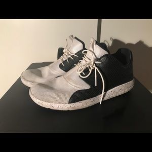 Black and white Jordan's