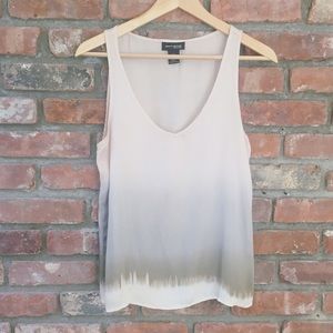 DKNY watercolor silky top.