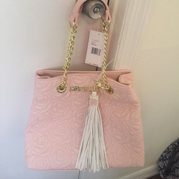 Final priceBetsey Johnson pink chain shopper purse - Picture 3 of 7