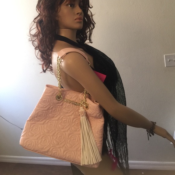 Final priceBetsey Johnson pink chain shopper purse - Picture 4 of 7