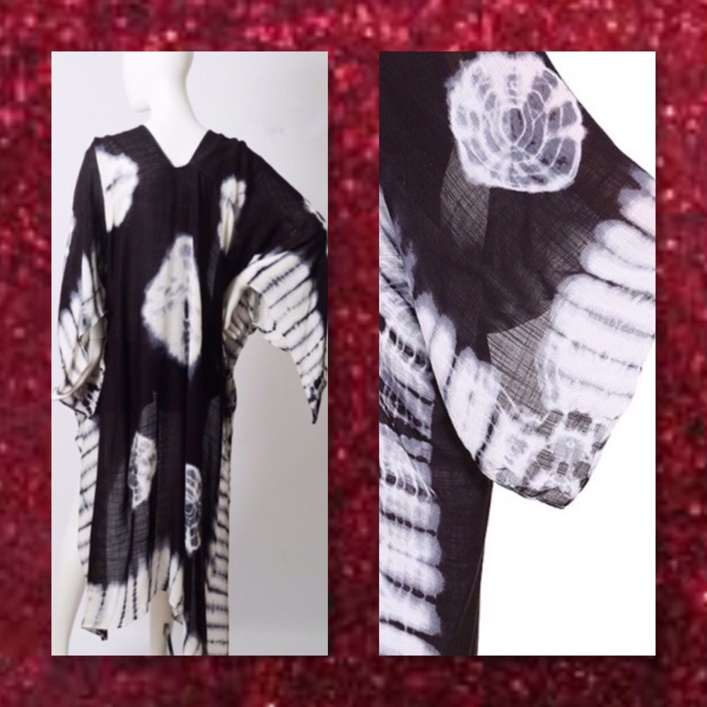 1 LEFT🆕Berry Tye Dye Maxi Duster Cardigan OS - Picture 3 of 4
