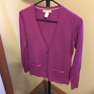 Banana Republic Cardigan in RaspberryPurple, S.