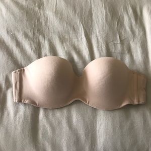 Body by Victoria Beige Strapless Bra