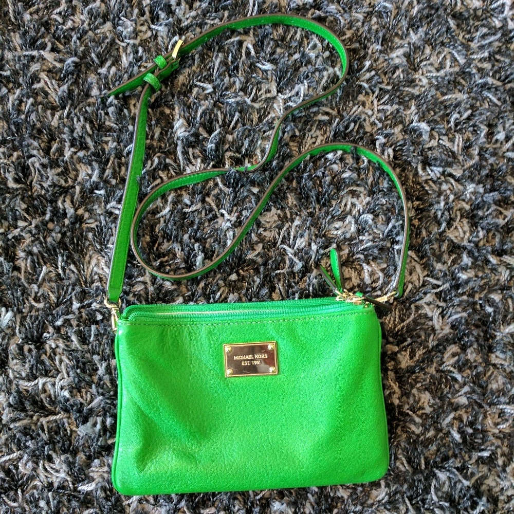 Michael Kors Palm Green Crossover Bag