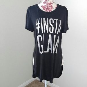 Freeze #instaglam Black Tunic Tee XL